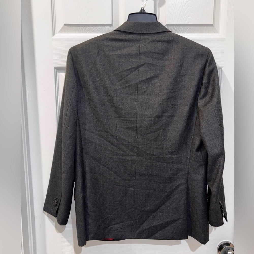SUITSUPPLY Canonico Vitale Barberis mens Gray Pure Wool 130s Blazer size 38L​​ - Picture 5 of 11